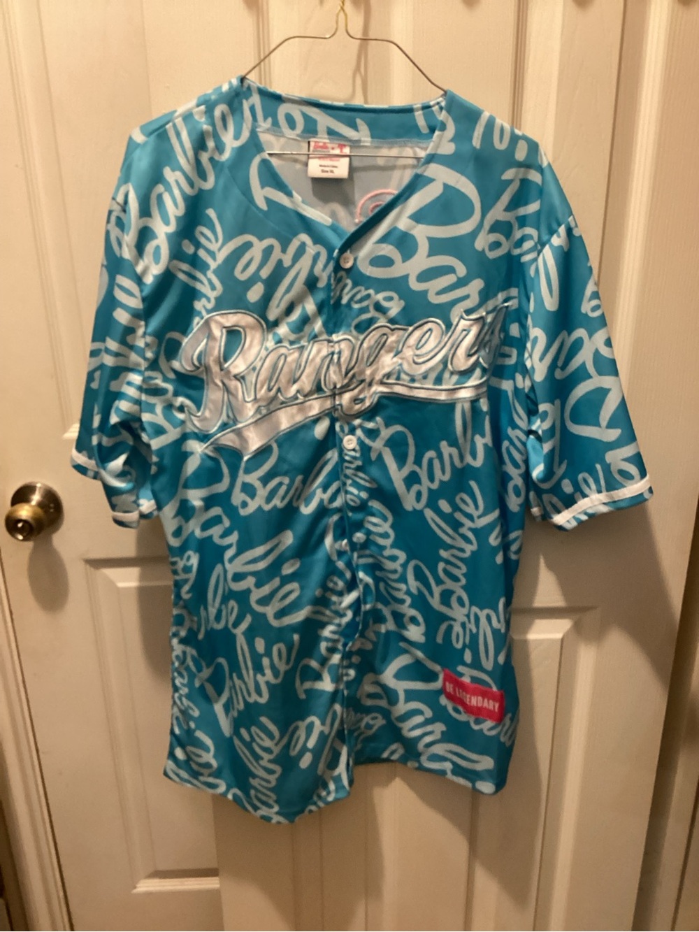 Mattel Barbie Rangers Teal and White Jersey